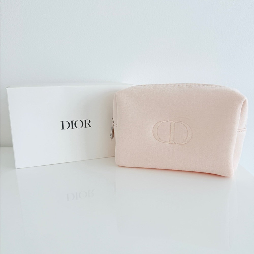 BNIB Authentic Christian Dior Beauty Pink Make-up Pouch GWP